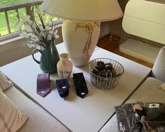 Ties, Decorative Table Lamp, Vases 