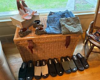 Wicker Basket, Women's Shoes, Women's Clothing 