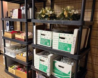 Storage Shelves, Misc Items 