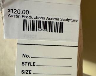 Austin Productions Acoma Sculpture 