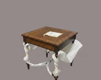 Inlaid Mahogany Side Table