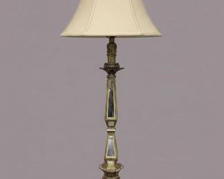 Stiffel Mirrored Hexagonal Table Lamp