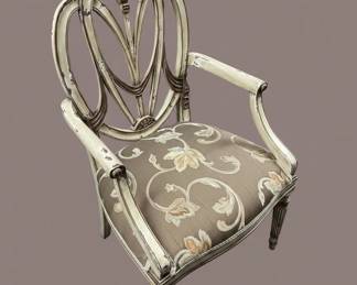 Ornate Carved Accent Armchair French Provincial Style second image