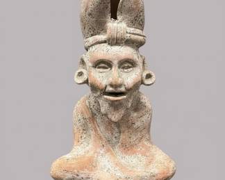 Terracotta Mayan Figure Planter