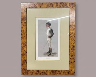 Vanity Fair Spy Caricature Print of Jockey Fred Barrett
