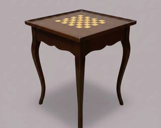 Game Table with Chess Board Top