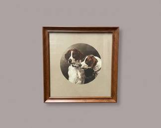 Awaiting the Call Print by Raymond Harris, Signed, Framed