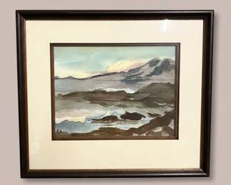 JohnRichard Serene Air Landscape IV Reproduction Watercolor Print