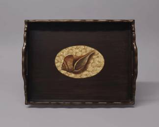 Vintage Conch Shell Painting Tray