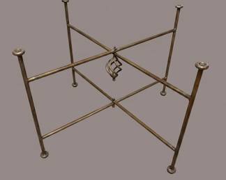 Wrought Iron Magazine Rack with Scrollwork Accent second image