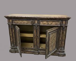 Ornate Carved Buffet or Sideboard by Hooker Furniture Seven Seas Collection third image