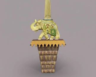 Vintage Ceramic Elephant Garden Stool or Plant Stand