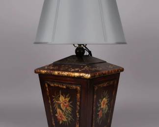Frederick Cooper Chinoiserie Table Lamp with Floral Motif