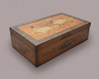 HandPainted Musical Motif Wooden Box