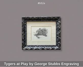 Tygers at Play by George Stubbs Engraving