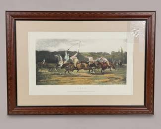 Polo Match Print by George Wright