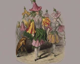 Les Fleurs Animes Print by Grandville and Ch. Geoffroy
