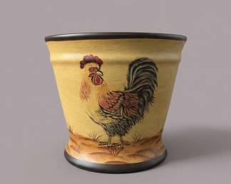 Rooster Ceramic Utensil Crock