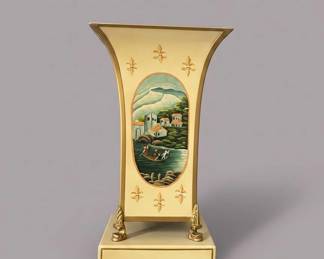 MaitlandSmith Toleware Cachepot with Landscape Scene