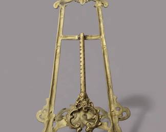 Ornate Brass Rococo Style Decorative Easel second image