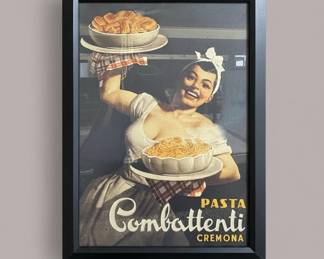 Pasta Combattenti Cremona Original Vintage Poster by Gino Boccasile