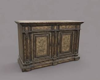 Ornate Carved Buffet or Sideboard by Hooker Furniture Seven Seas Collection second image