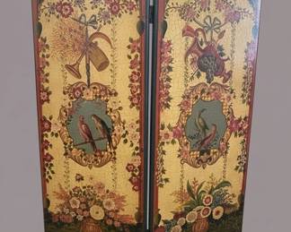 th Century Chinoiserie Style HandPainted Folding Screen
