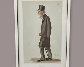 Leslie Ward Spy Cartoon of Lord Cairns, Vanity Fair, February ,