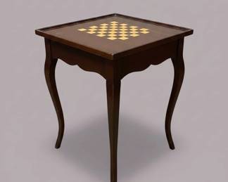 Game Table with Chess Board Top