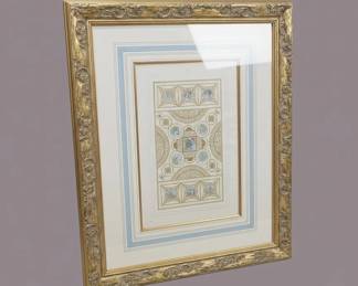 Ornate Gilt Framed Architectural Print