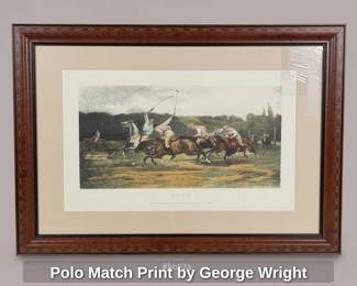 Polo Match Print by George Wright