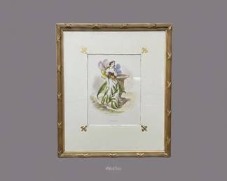 Print Pense by J. J. Grandville, Framed, from Les Fleurs Animes