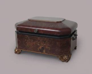 Bombay Company Decorative Hinged Box with Ornate Feet