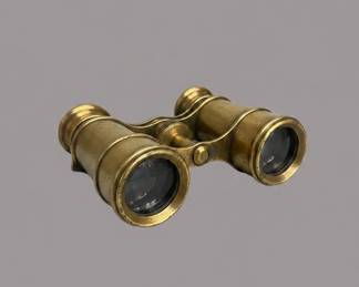 Antique Opera Glasses with Wooden Case B