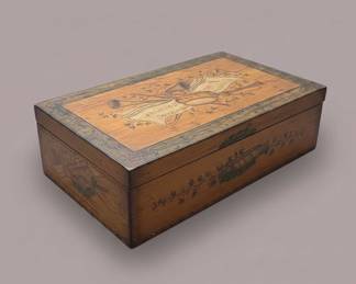 HandPainted Musical Motif Wooden Box