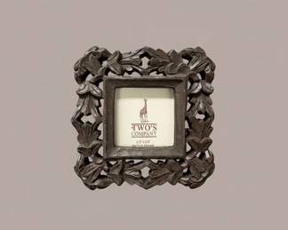 Twos Company Carved Photo Frame