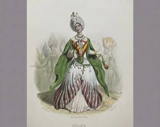Les Fleurs Animes Tulipe by J.J. Grandville