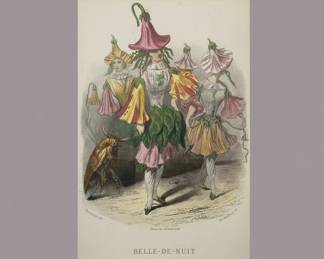 J. J. Grandville Les Fleurs Animes Print and Ornithological Print third image