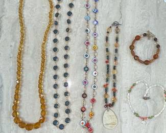 Assorted Beaded Necklaces and Bracelet