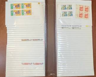 US Postage Stamp Collection - Folk Art USA 22 and Christmas Stamps