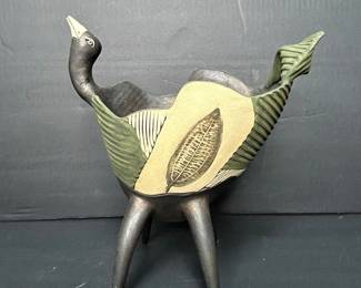 Vintage Tonala Bird Planter