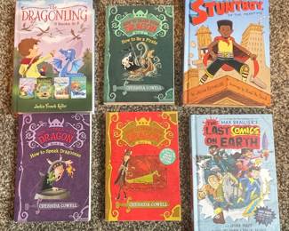 Children's Book Collection - How to Train Your Dragon, Stuntboy, The Dragonling, The Last Comics on Earth