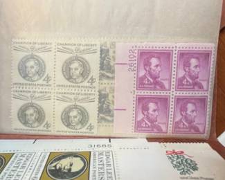 United States Postage Stamps: Champion of Liberty Series and Edgar Lee Masters
