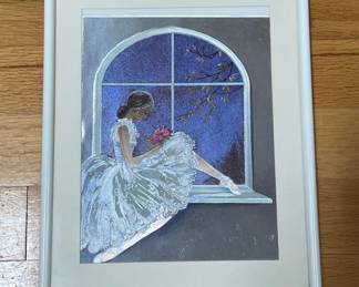 Framed Ballerina Art Print