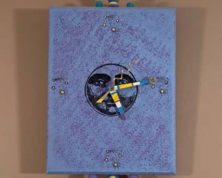 Whimsical Moon Face Wall Clock