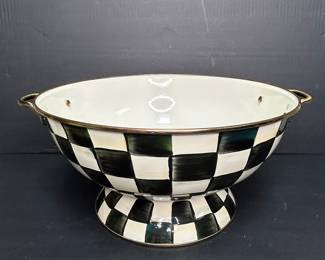 Mackenzie-Childs Courtly Check Pedestal Bowl