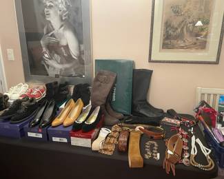 Assorted Women's Footwear and Accessories, including Stuart Weitzman and Salvatore Ferragamo