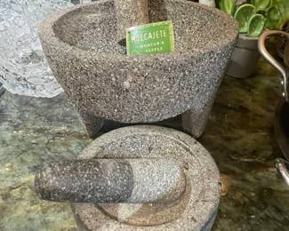 Volcanic Stone Molcajete and Tejolote