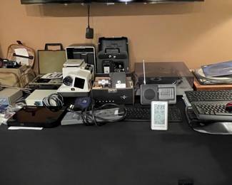 Assorted Vintage Electronics and Media Equipment