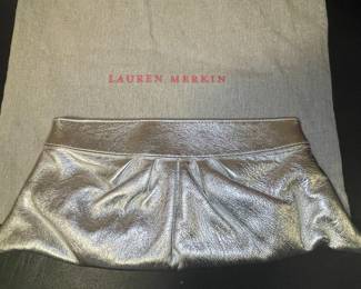 Lauren Merkin Metallic Clutch